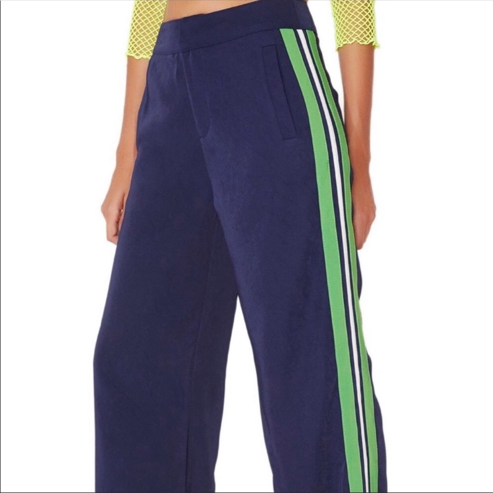 Honey Punch navy wide leg pants